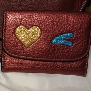 Coach Emoji snap card and coin holder